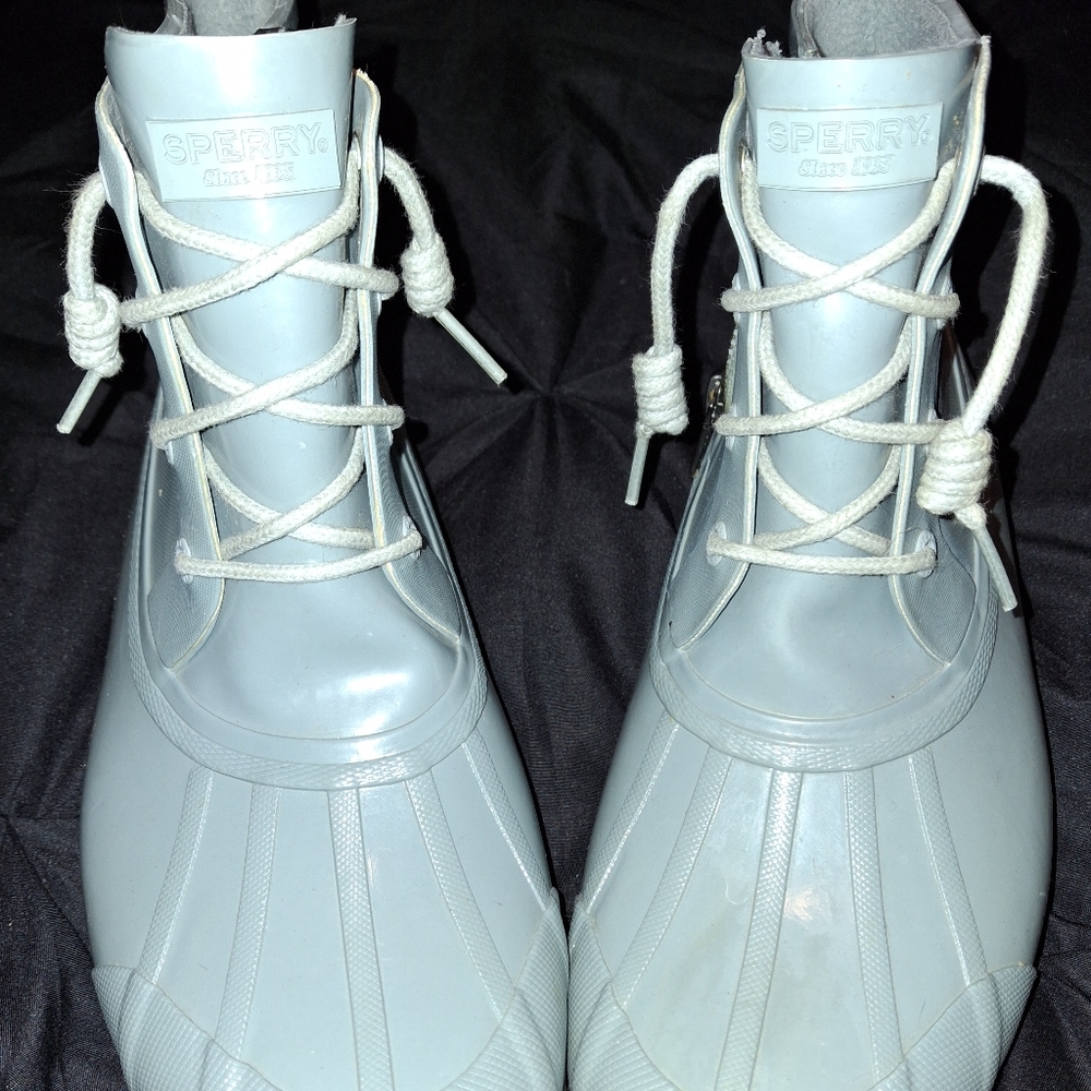 Rare Teal Sperry Rain boots- Women